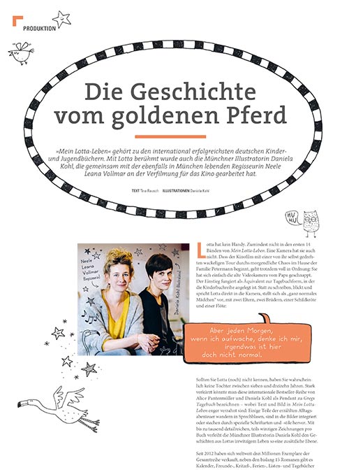 Die Verfilmung der Kinderbuchreihe „Mein Lotta-Leben“ Film News Bayern, 1-2019