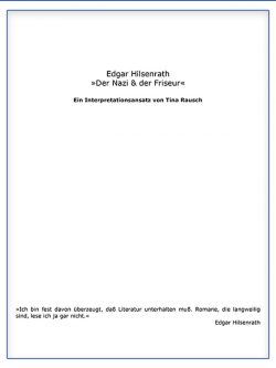 Edgar Hilsenrath: „Der Nazi & der Friseur“, dtv 