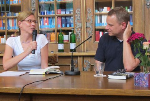 2012 Moderation der Lesung Unter Feinden mit Georg M. Oswald in der Juristischen Bibliothek im Rathaus, München